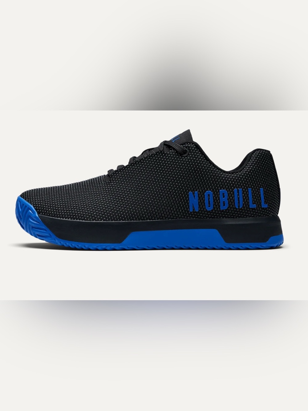 NOBULL Black Trainer with Blue Accents